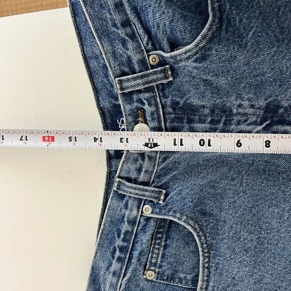 vintage 90s denim high waisted shorts - Picture 6 of 8